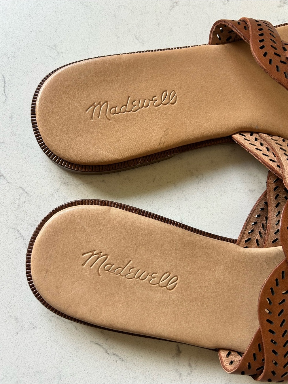 NWT Madewell Cora Leather Slide Sandals - Picture 4 of 12